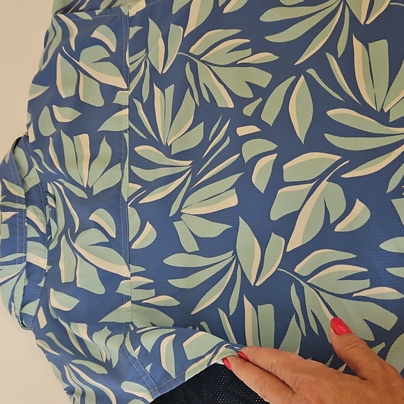 Columbia Men's Big & Tall Utilizer Print Short Sleeve Button Down Shirt XXL - Picture 8 of 10